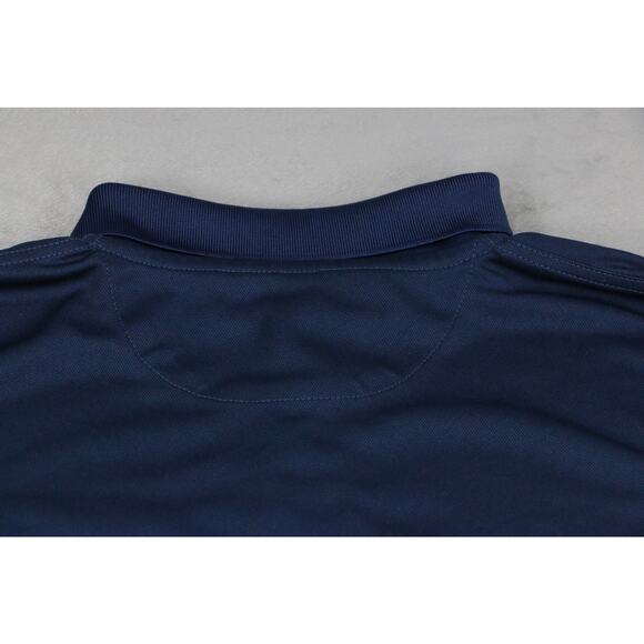 Empire State Realty Trust Polo UltraClub Cool & Dry 8210 Shirt Mens Navy Large - Picture 9 of 10